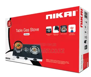 Nikai Gas Cooker 3burner Glass 7mm Ng5093g Tempered Glass Auto