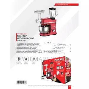 Nikai Kitchen Machine 5l 3 in 1 Blender Mincer and Mixer 1000w Nfp555l
