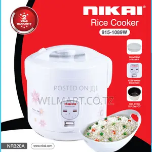 Nikai Rice Cooker 3.2l Teflon Coated Inner Pot Nr320a Aluminum Steamer