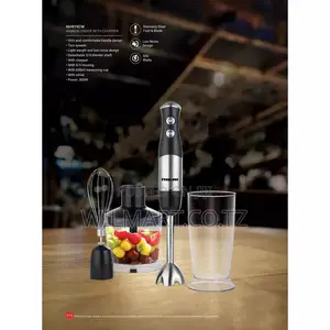 Nikai Hand Blender 600ml Chopper Stainless Steel Housing 500w Nh919cw