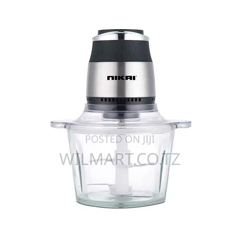 Nikai Chopper 3l Glass Bowl 500w Nc394g Stainless Steel Blades 2 Speed