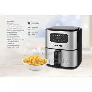 Nikai Airfryer 4.2l Manual 1520w Naf388d3 60 Mins Timer 8 Preset