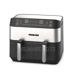 Nikai Airfryer 4lx2 Digital Double Decker 2460w Naf282dx Detachable