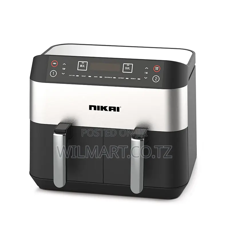 Nikai Airfryer 4lx2 Digital Double Decker 2460w Naf282dx Detachable