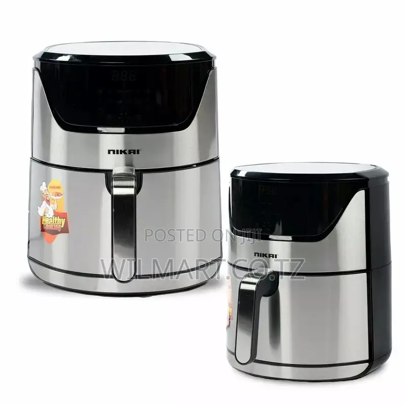 Nikai Airfryer 6l Digital 1800w Naf688ds 60 Mins Timer Detachable