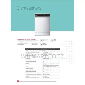 Nikai Dish Washer 60cm 14 Plates Ndw158ss Free Standing 8 Programs