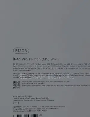 New Apple iPad Pro 11 (2025) 512 GB Black