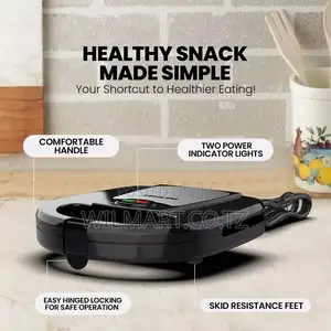 Nikai Sandwich Toaster 4 Slice 7 in 1 Sandwich, Grill, Donut, Waffle,