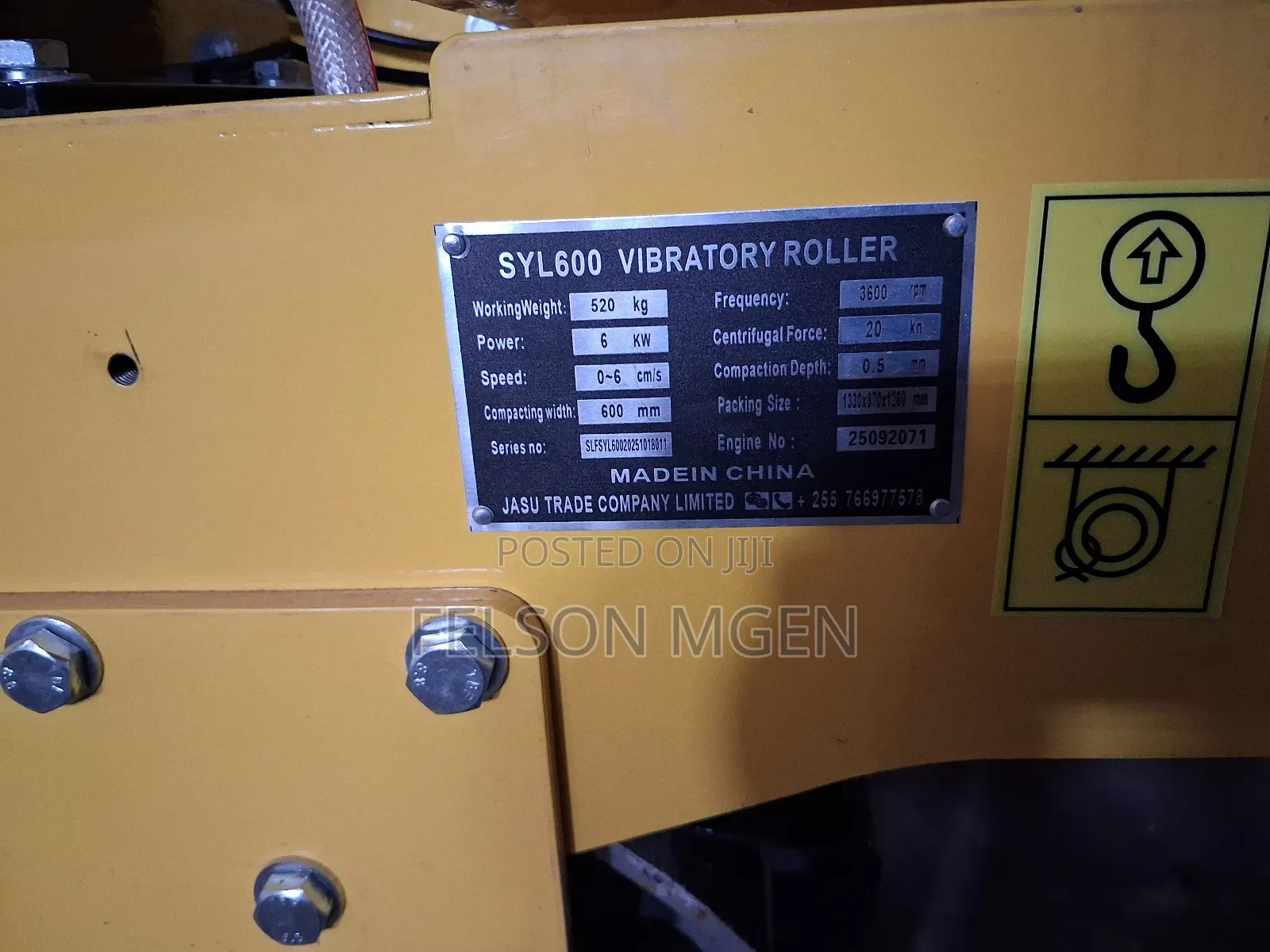 Double Drum Roller Syl 600, Weight 520kg Compact Width 600mm