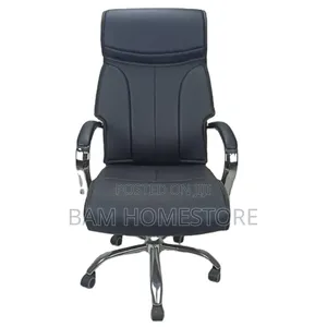 Executive High-Back Swivel Office Chair - Luxury Leather Boss Chair