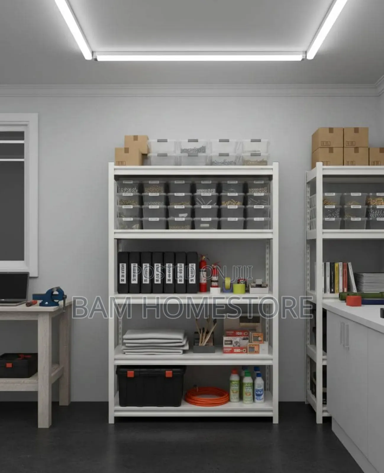 Metal Storage Shelves (Xs440) - Home, Office Shop Storage Rack