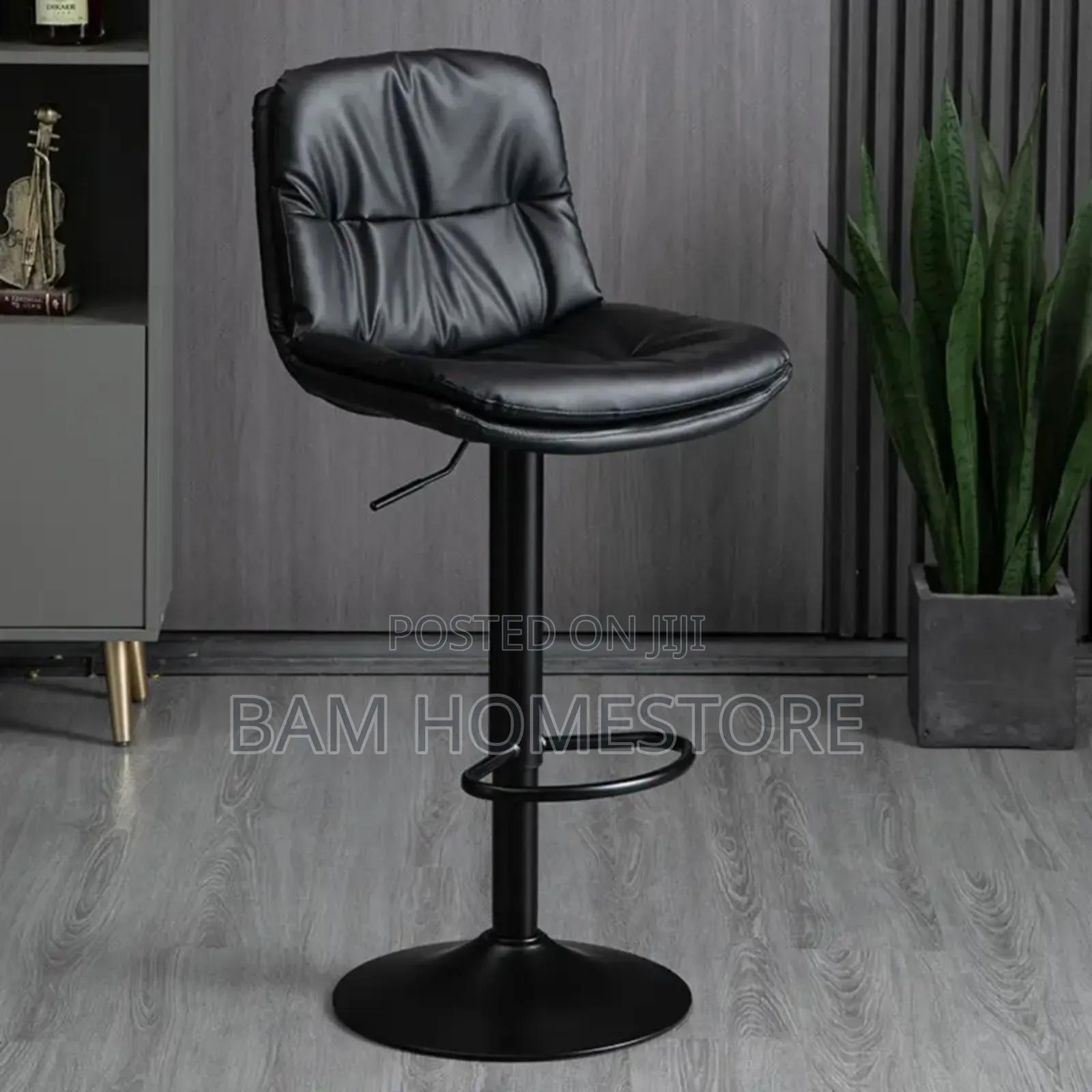 Luxury Swivel Bar Stool - Padded Hydraulic Bar Stools for Home Cafe