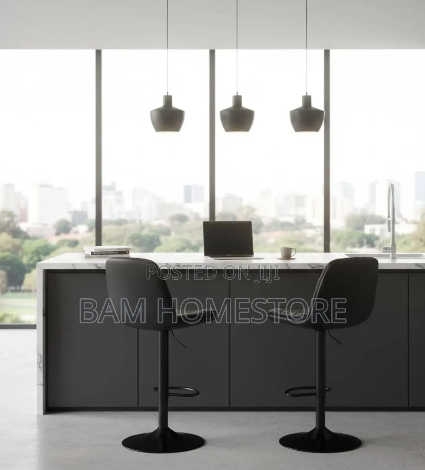 Luxury Swivel Bar Stool - Padded Hydraulic Bar Stools for Home Cafe