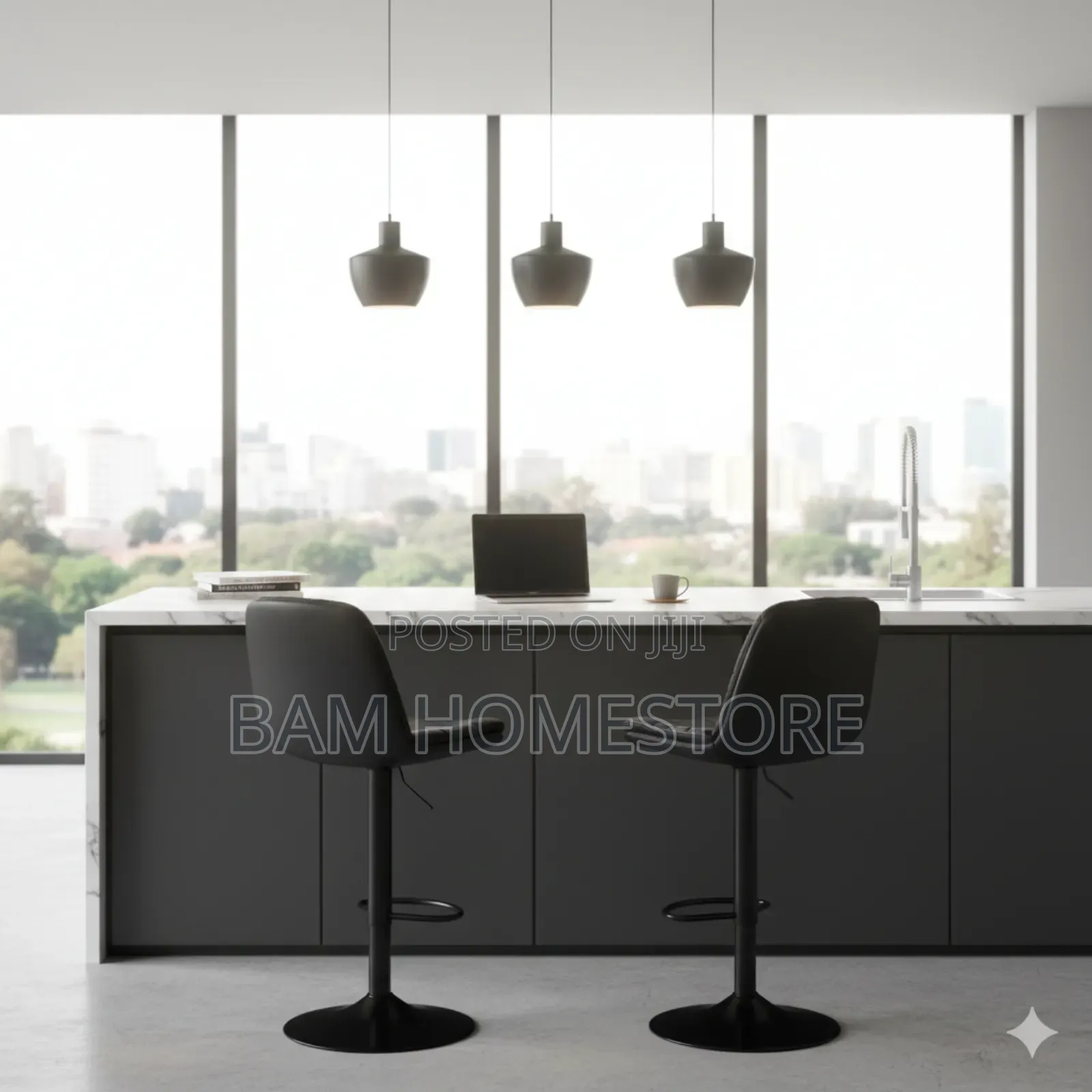 Luxury Swivel Bar Stool - Padded Hydraulic Bar Stools for Home Cafe