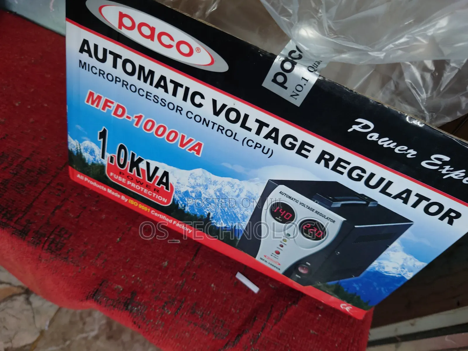 1000w Original Stabilizer.Input 140v/260v.Output 220v, 110v