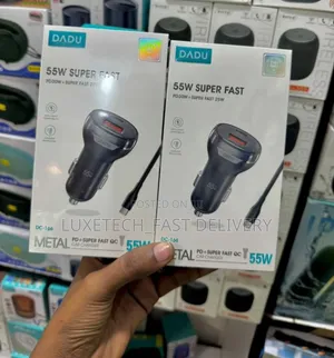 Dadu Dc-166 55w Metal Car Charger - Usb-C and Usb-a Ports