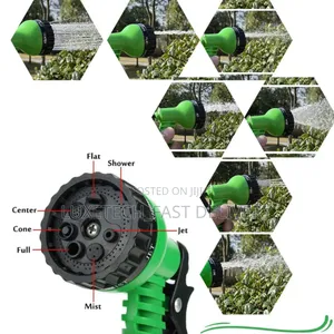 10 Meter Roll Up Garden Hose Reel With 8 Functions Nozzle Spray Gun