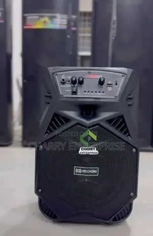 Aborder Portable Rechargeable Speaker Ya Matangazo Dj852 Wireless Mic