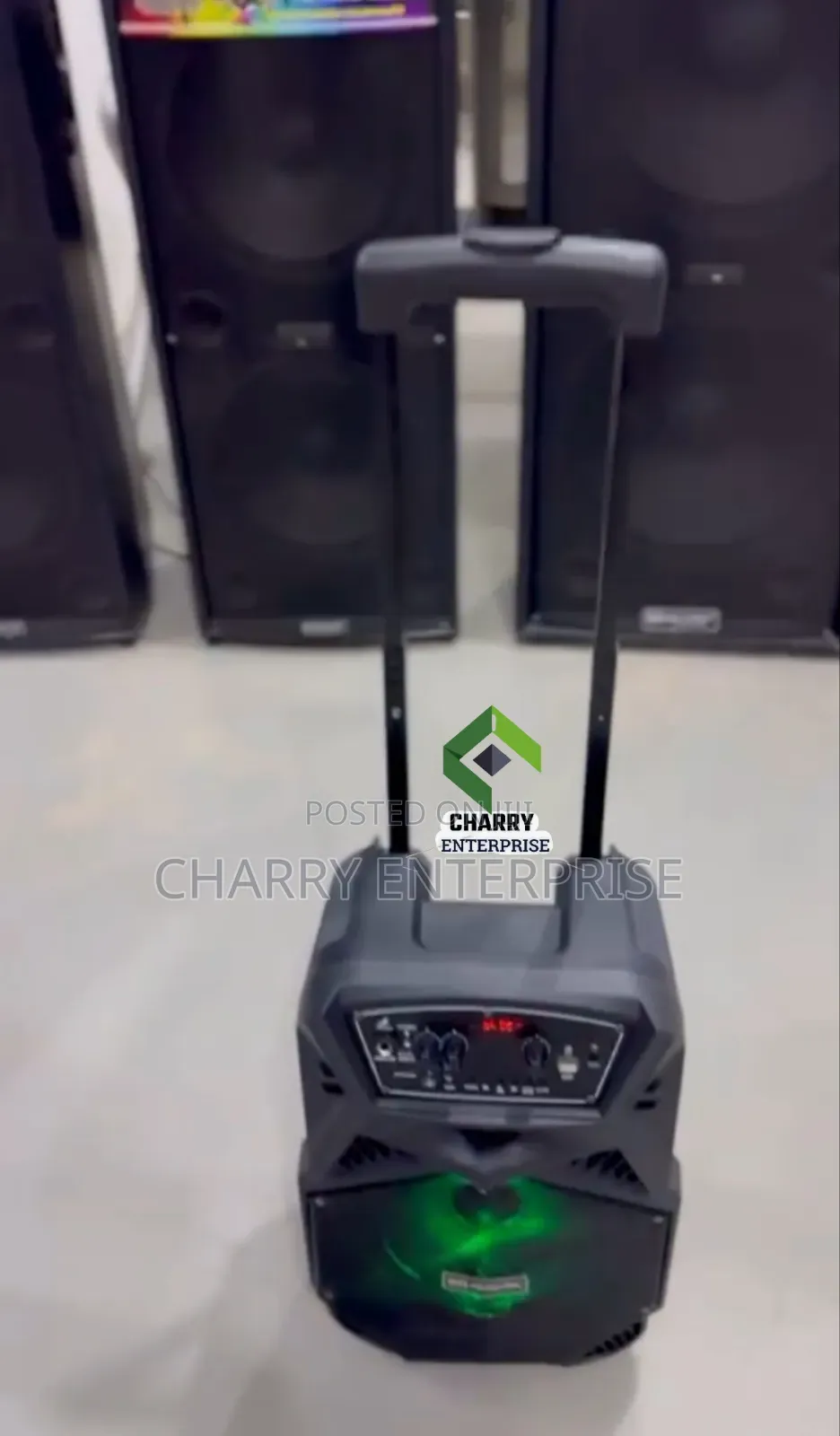 Aborder Portable Rechargeable Speaker Ya Matangazo Dj852 Wireless Mic