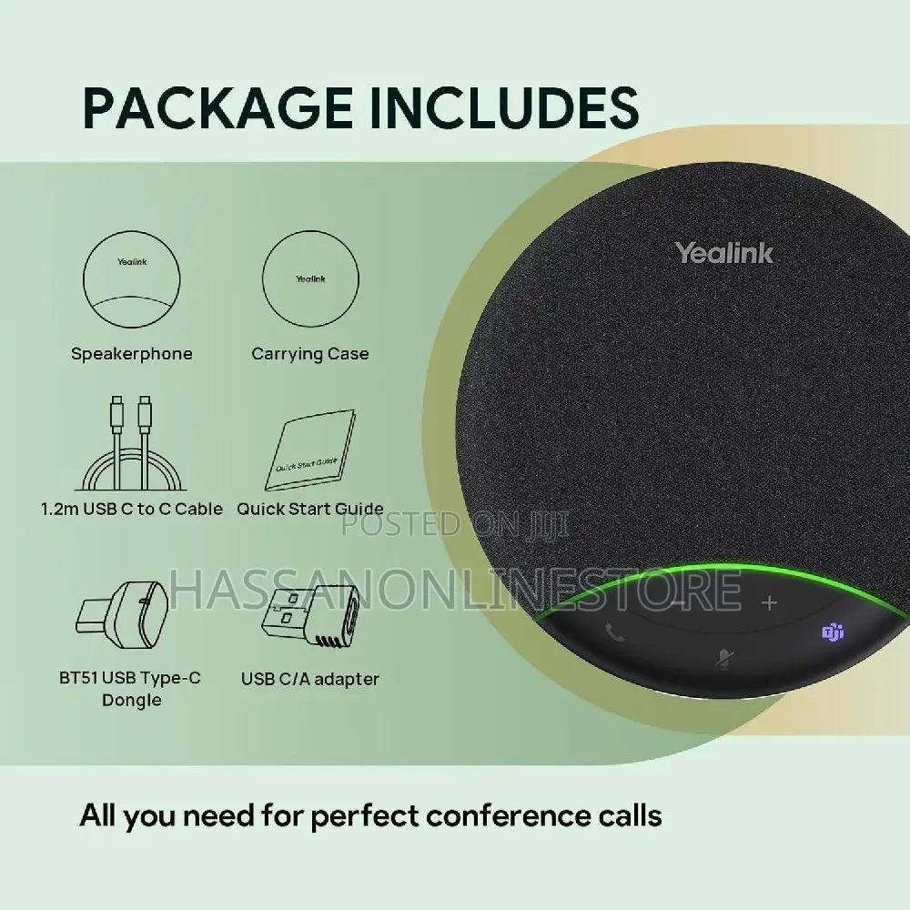 Yealink Sp92 Usb Wireless Bluetooth Speakerphone, With Bt51 Usb-C/A