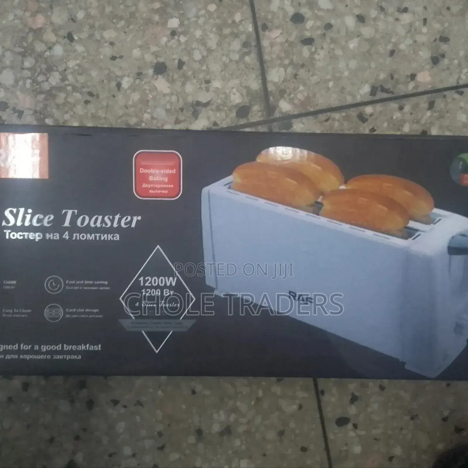 Raf 4 Slice Toaster (1200watts)