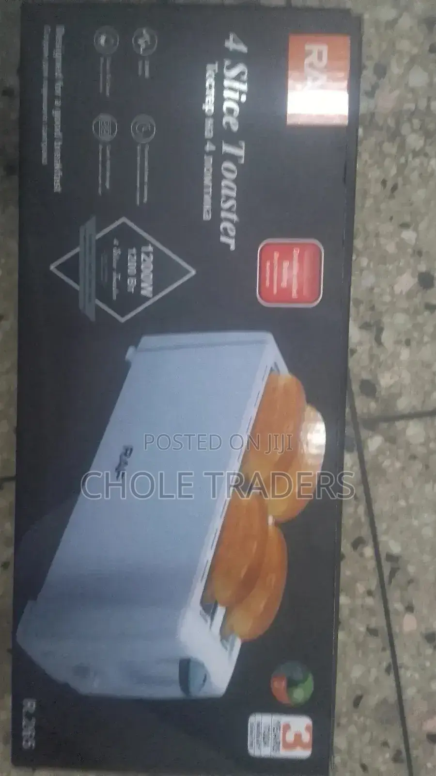 Raf 4 Slice Toaster (1200watts)
