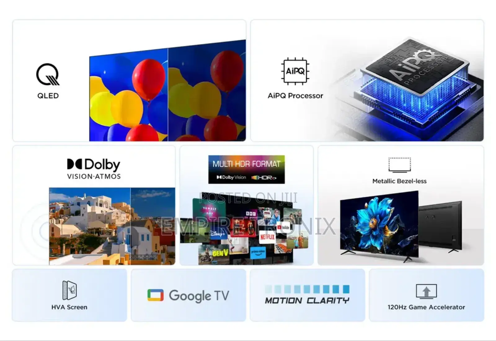TCL 65" P7k Qled Uhd Google Tv