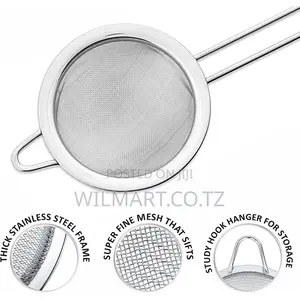 Wilmart Tea Strainer Stainless Steel 20cm Multipurpose