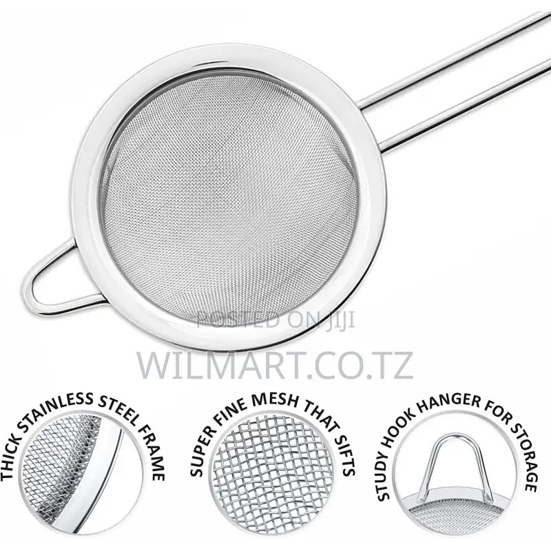 Wilmart Tea Strainer Stainless Steel 20cm Multipurpose