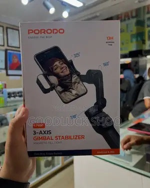 Porodo Gimbal Stabilizer Magnetic Fill Light