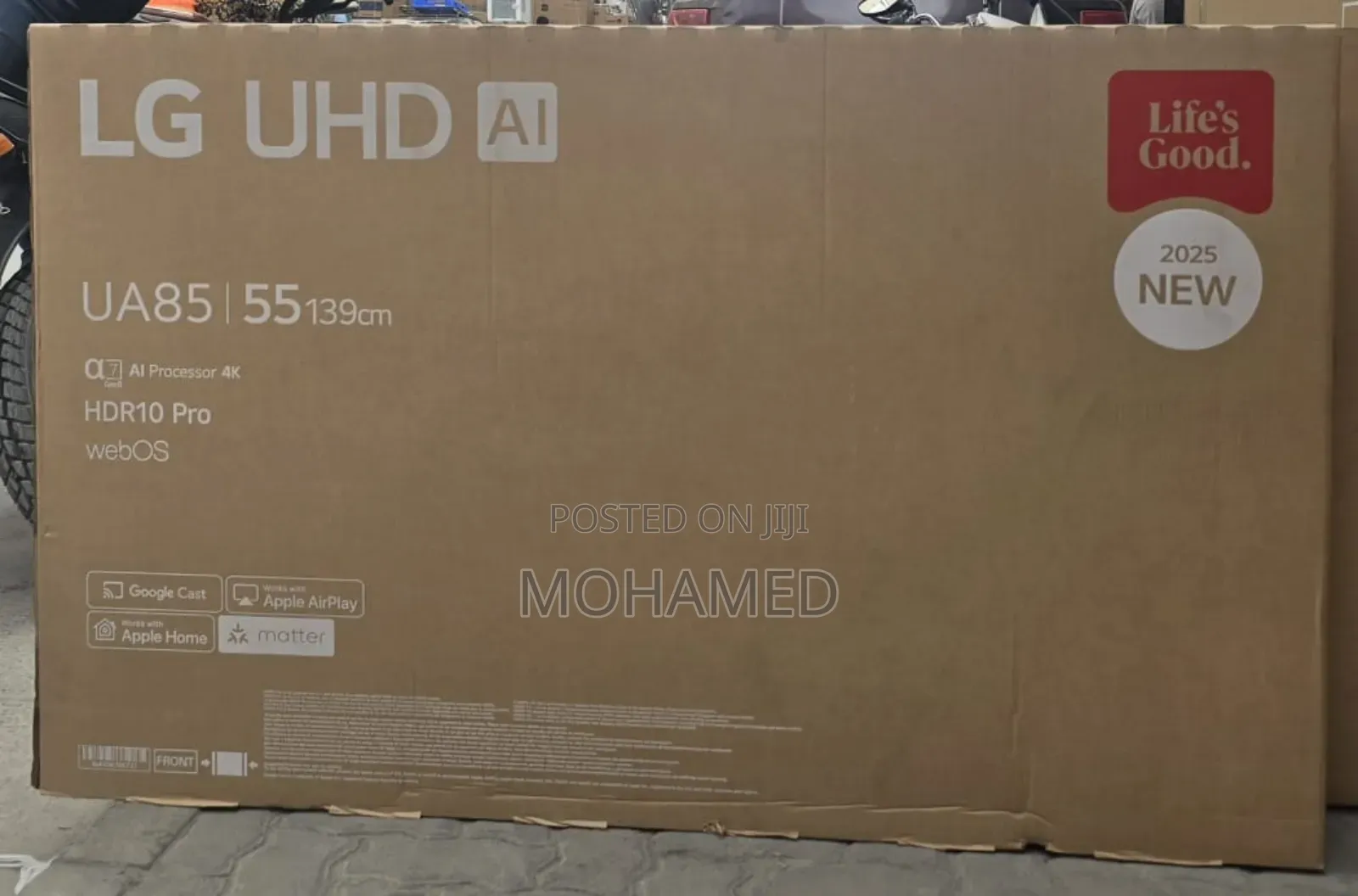 Lg Uhd Ai Smart Tv Model: Ua85 | Size: 55 Inch (139 Cm) | 2025 New
