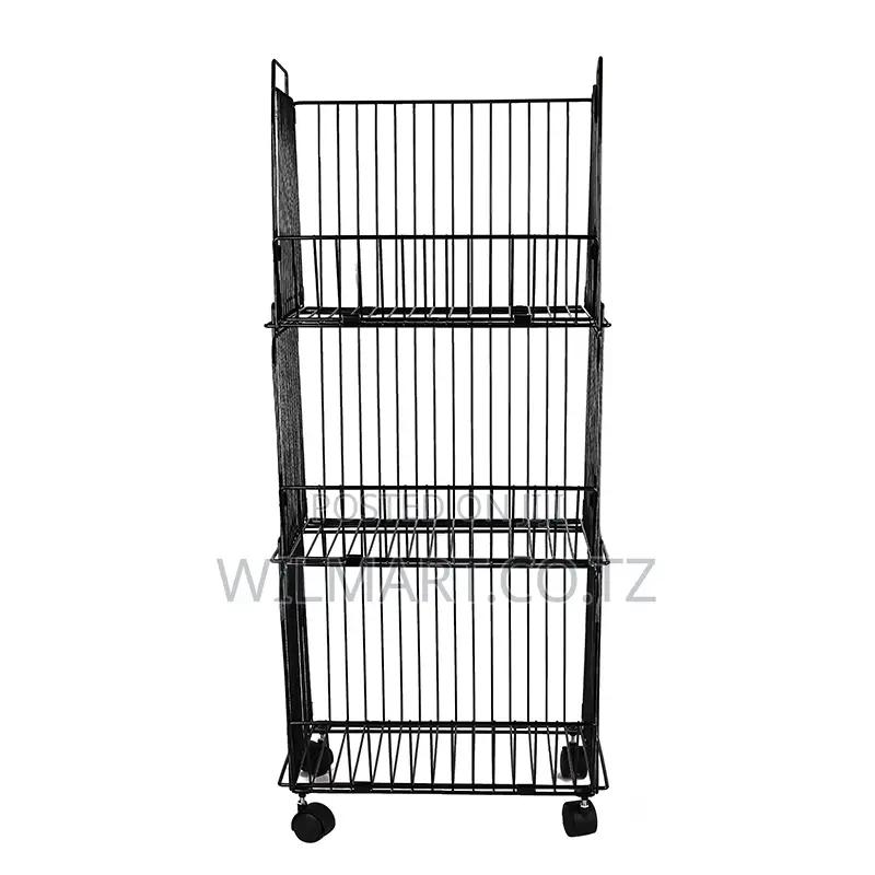 Wilmart Storage Rack Stainless Steel 3 Layers With Wheels Kitchen