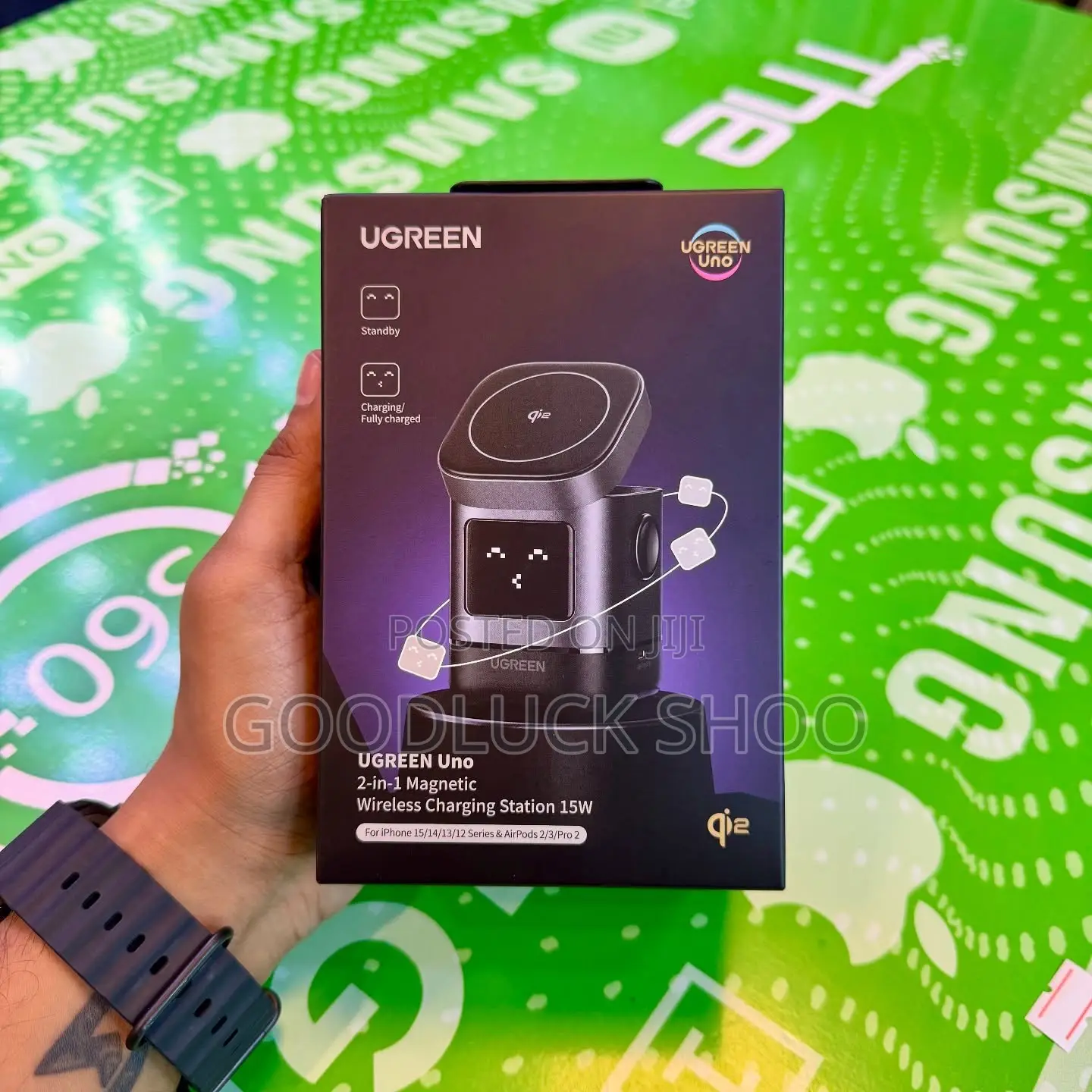 Ugreen Uno Magnetic Wireless Charger 2 in 1