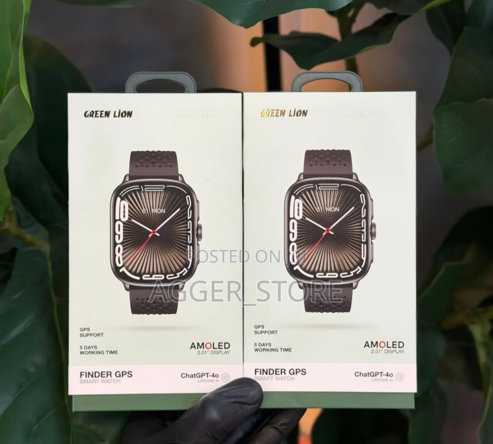 Greenlion Finger GPS Smartwatch Amoled (With Chatgpt 4°)