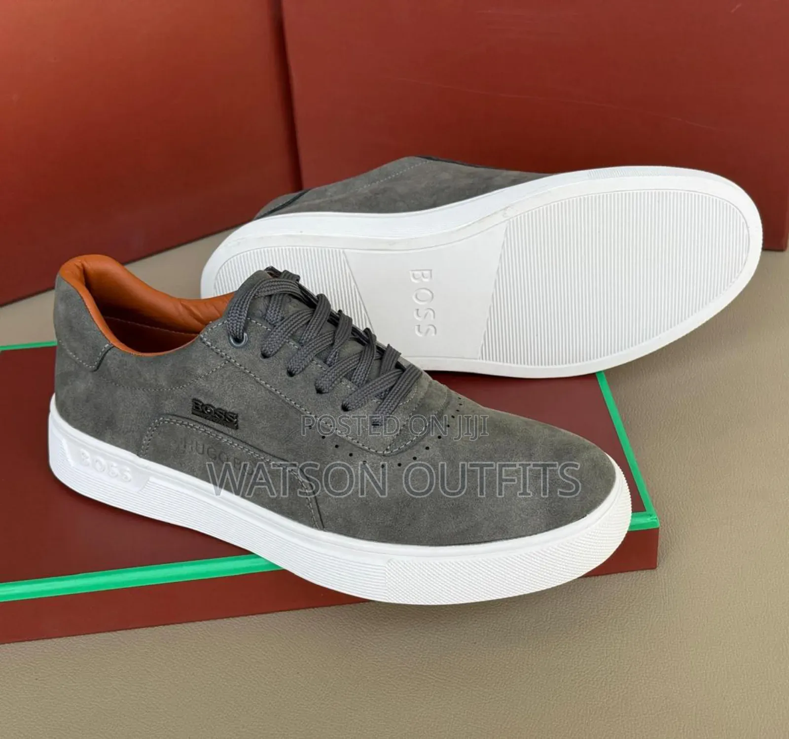 Men's Boss Shoes Smartly Leathered