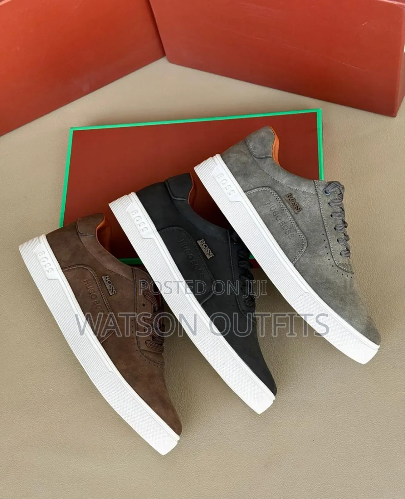 Men's Boss Shoes Smartly Leathered