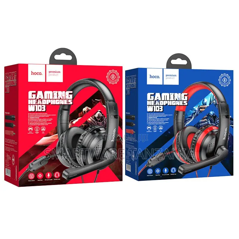 Hoco W103 Gaming Headphones Over-Ear Wired Headset Microphone
