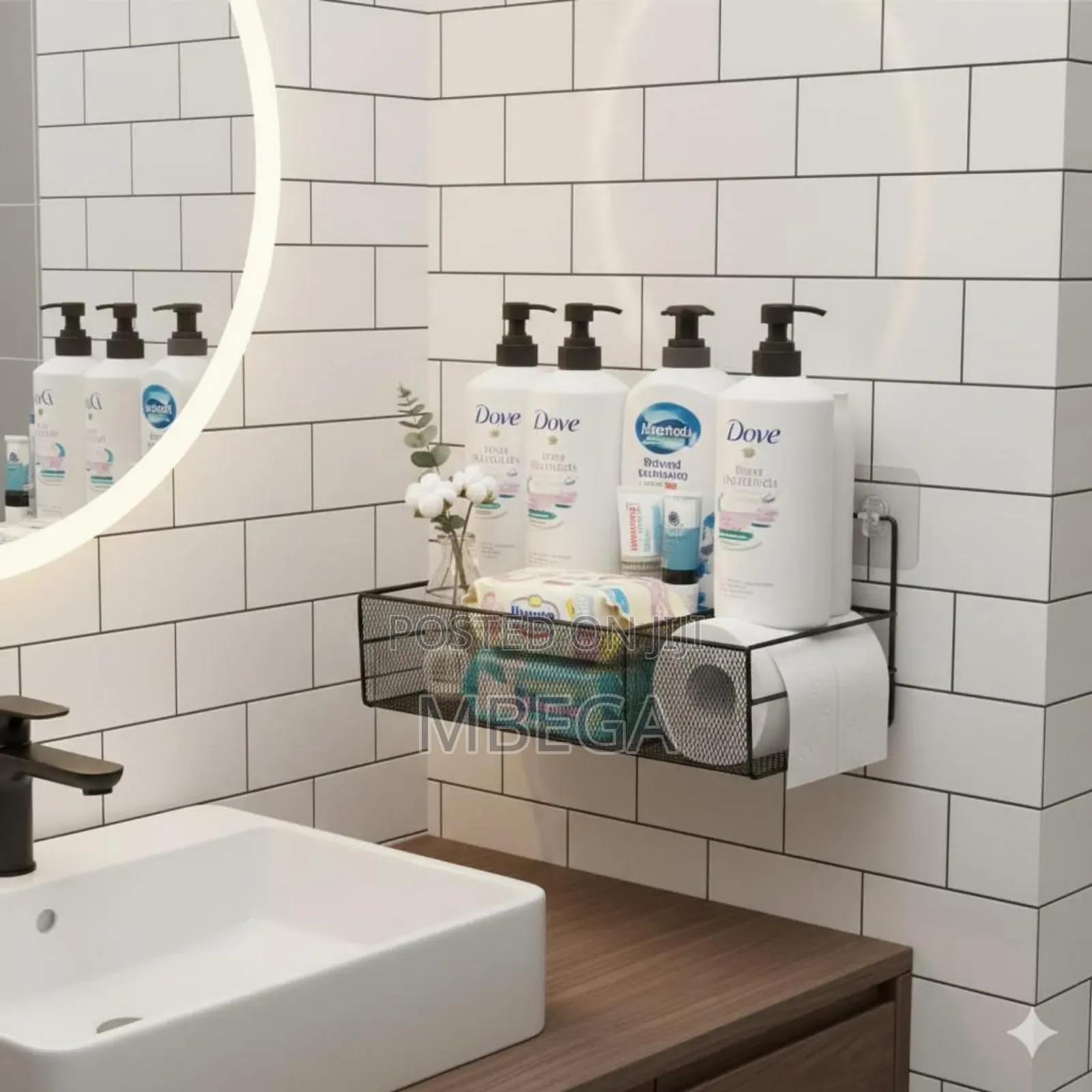 *#Floating Washroom Shelves*
Colors: Black White