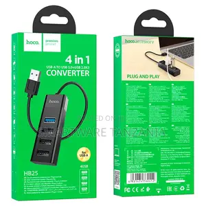 Hoco Hb25 4-in-1 Usb Hub Converter Type-a To Usb 3.0 And 2.0 Ports