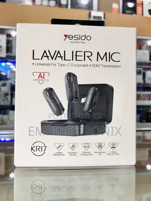 Yesido Kr17 2-in-1 Wireless Lavalier Microphone