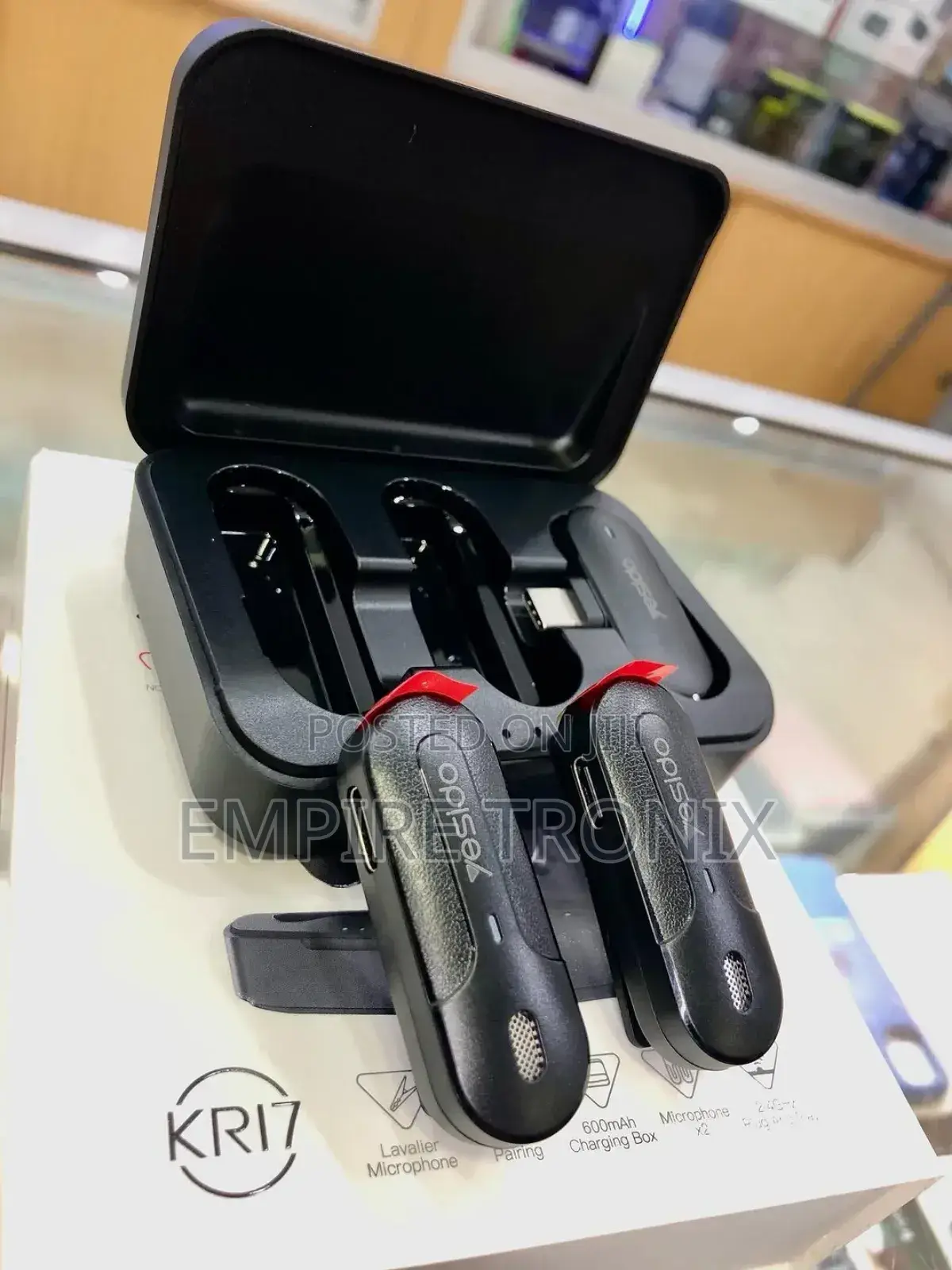 Yesido Kr17 2-in-1 Wireless Lavalier Microphone