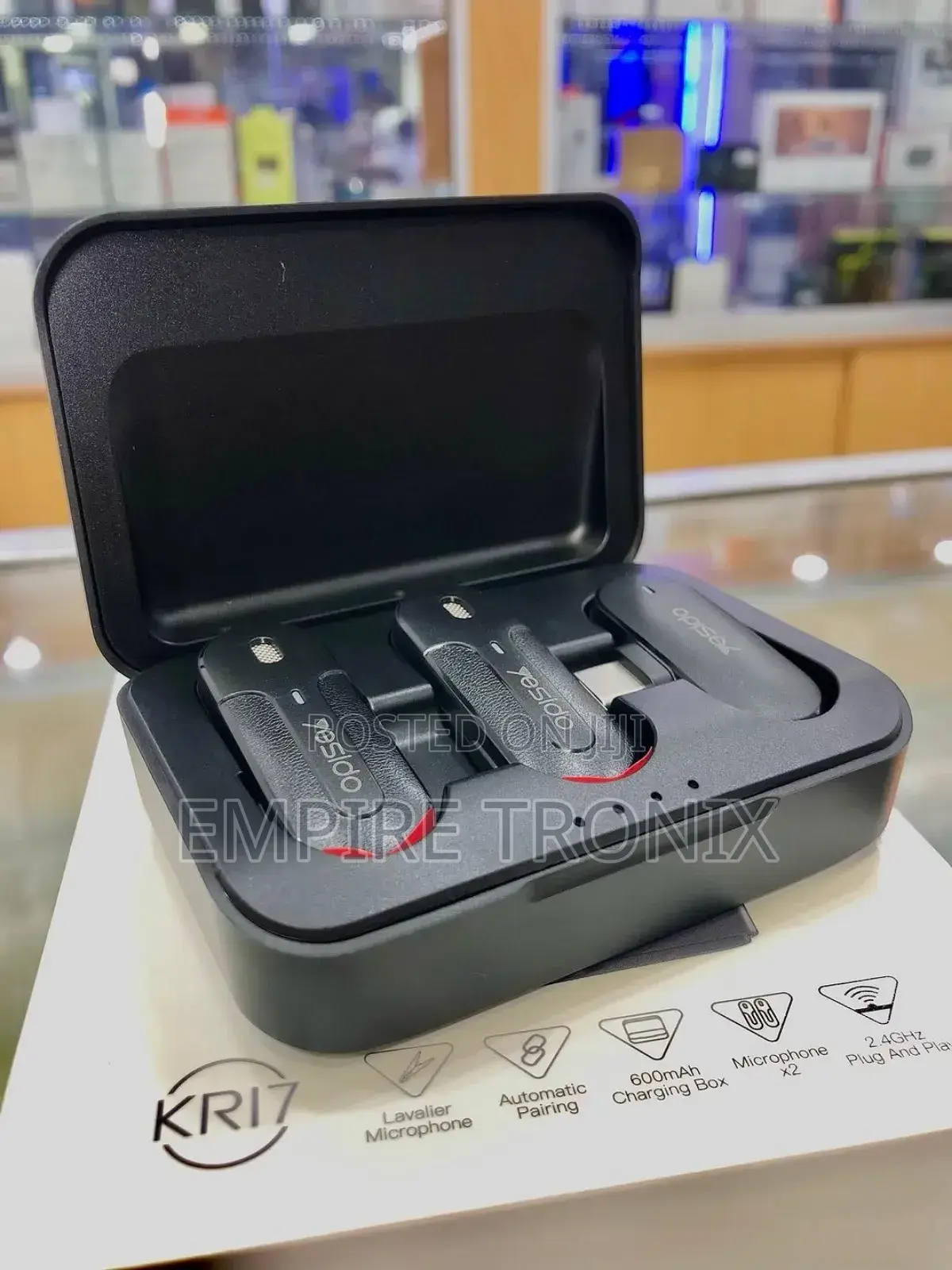 Yesido Kr17 2-in-1 Wireless Lavalier Microphone