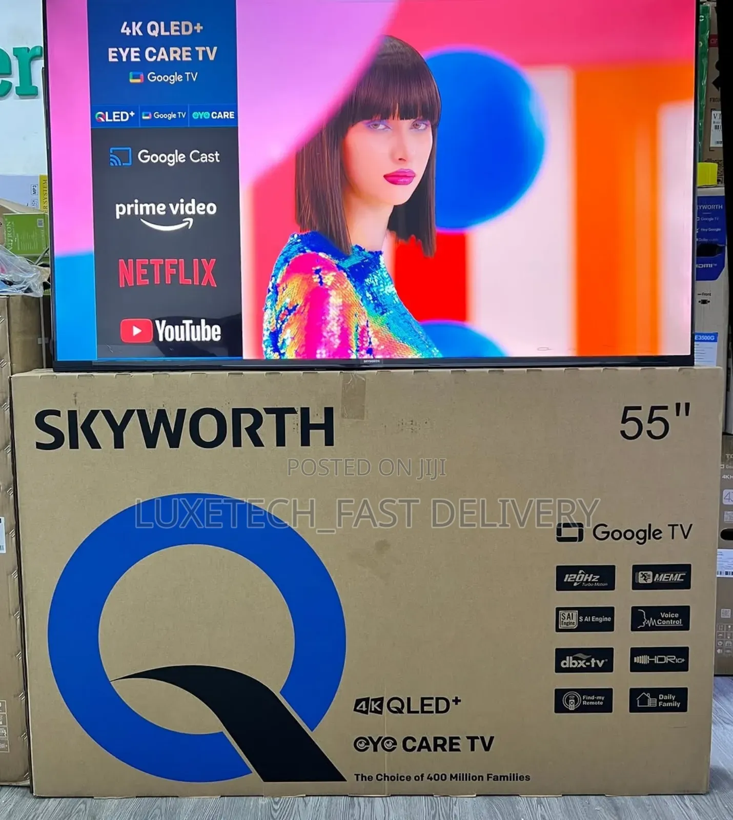 Skyworth 55 Inches Qled+ Google Tv