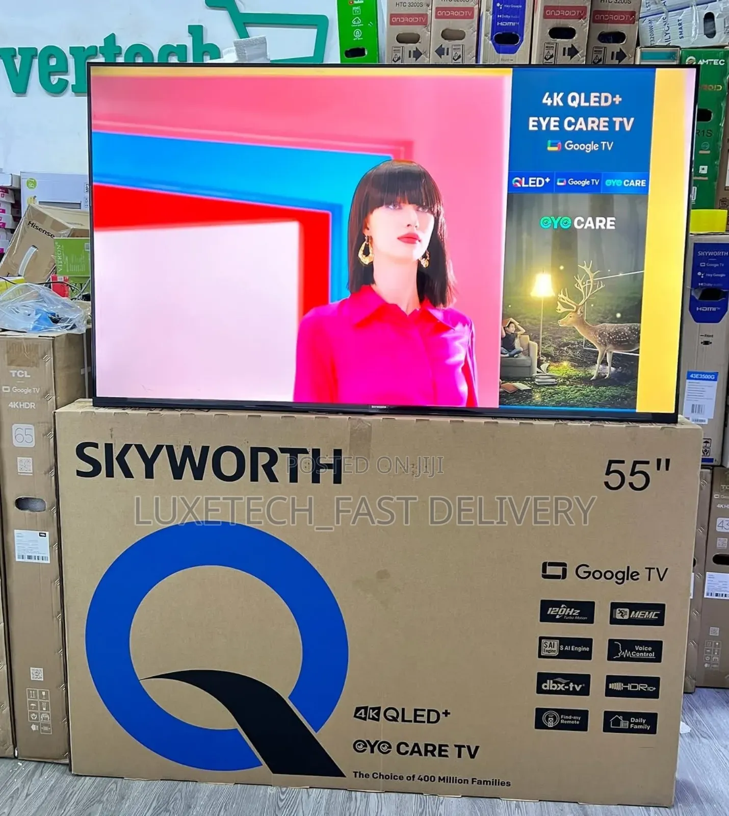 Skyworth 55" Smart Uhd Qled Google Tv