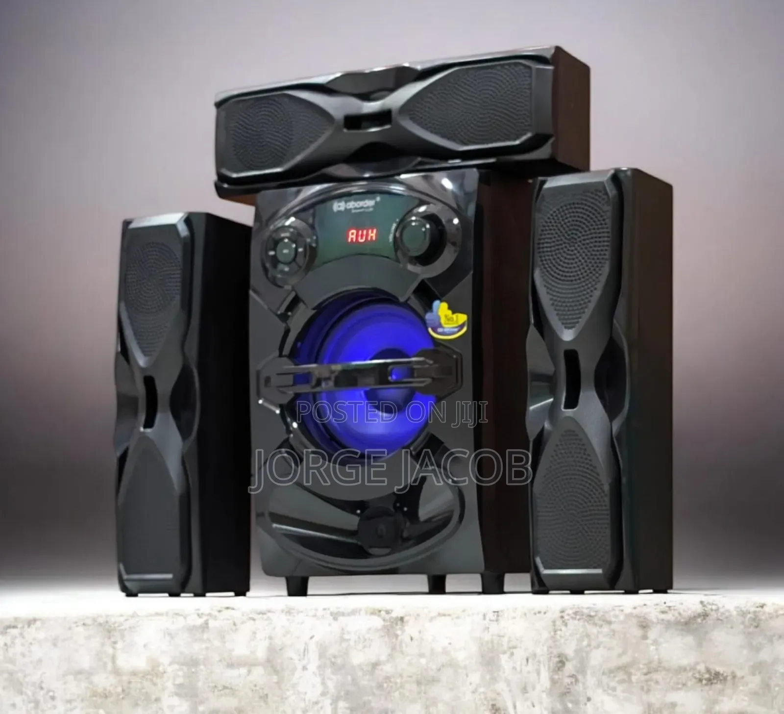 Aborder Brand 3.1 Channel Multimedia Speaker System With a Subwoofer.
