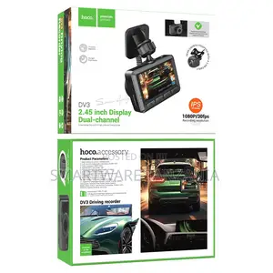 Hoco Dv3 2.45 Inch Display Dual-Channel Driving Recorder 1080p