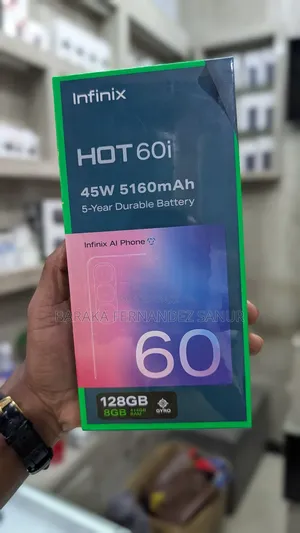 New Infinix Hot 60i 128 GB Black
