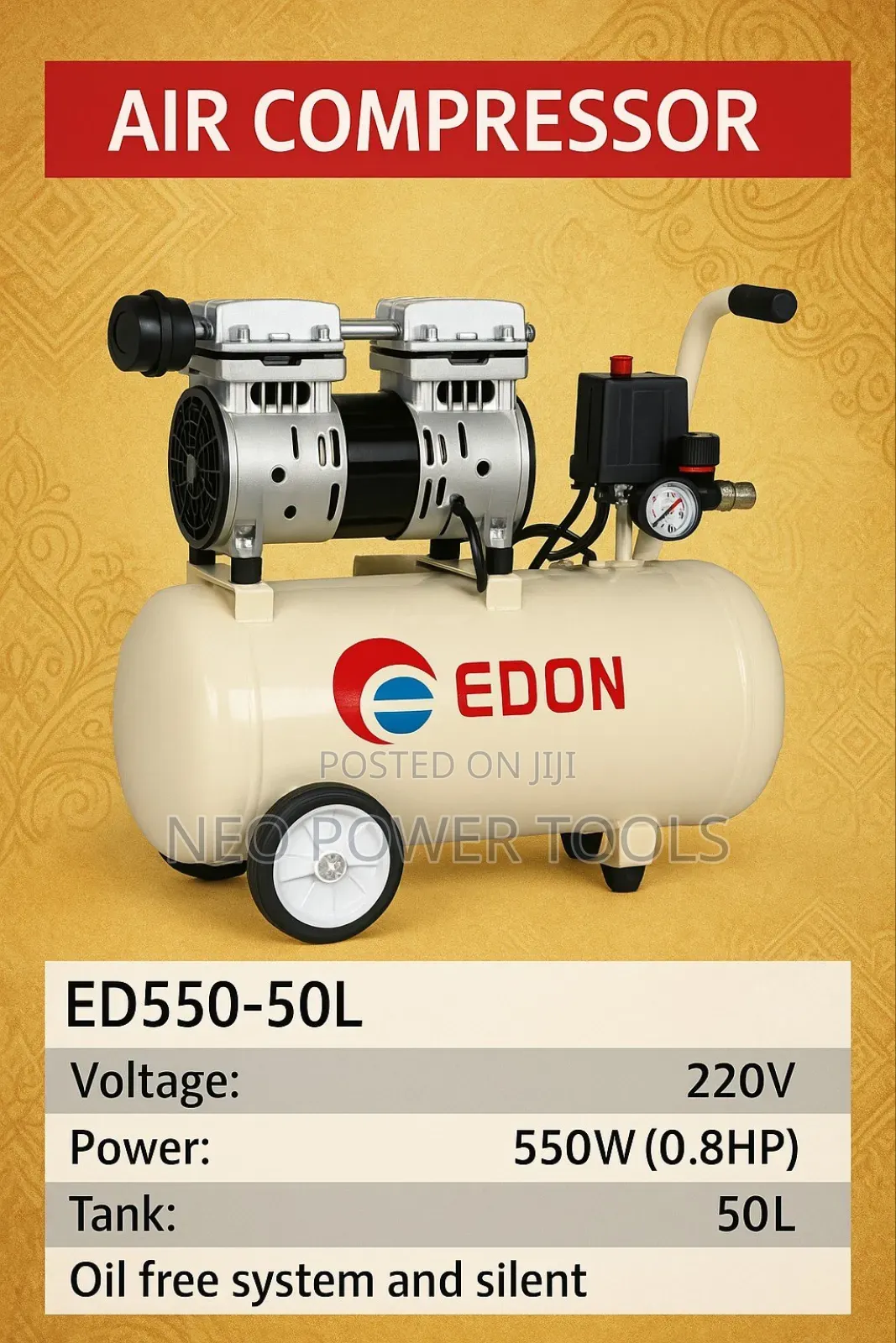 Air Compressor 50l Silent