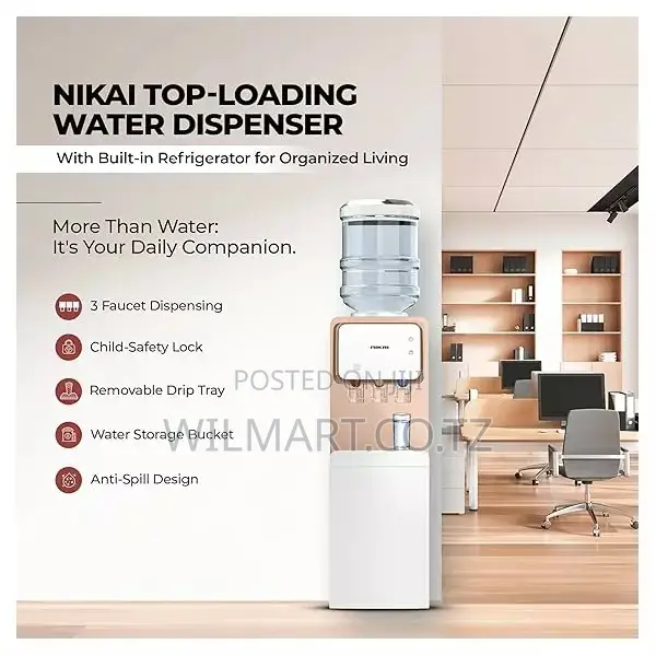 Nikai Water Dispenser 3 Taps Top Load With Refrigerator Nwd1900r 3 Tap