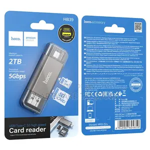 Hoco Hb39 Usb Type-c 3.0 Card Reader 5gbps Sd Tf 2tb Support
